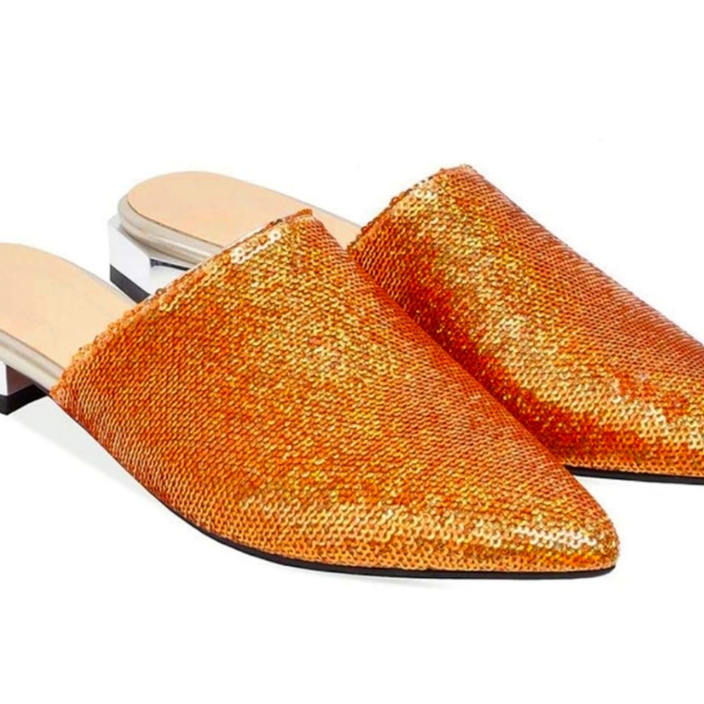 Golden mules size 9